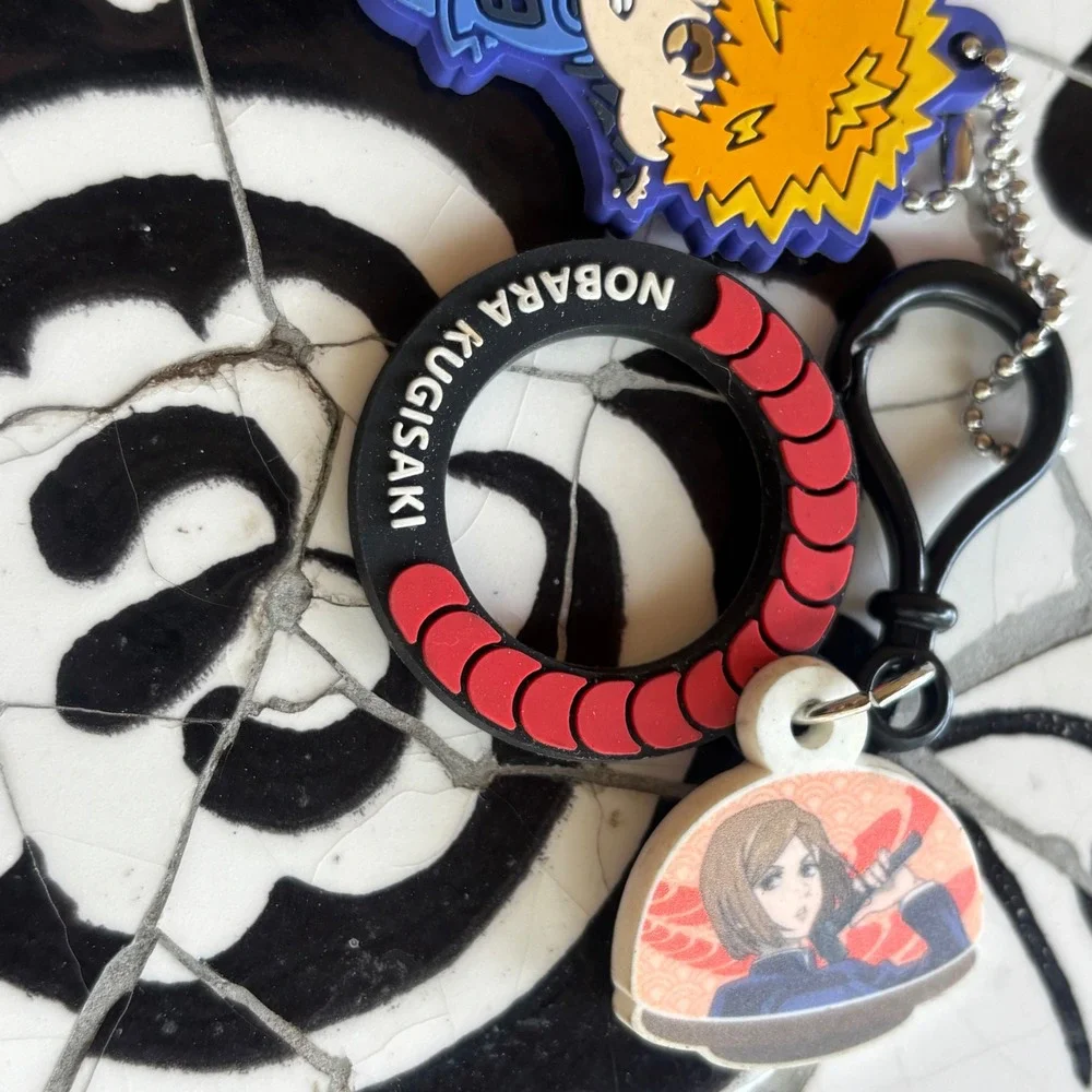 Jujutsu Kaisen Nobara Kugisaki Kura Sushi‎ & Blue Lock Rensuke Kunigami Keychain